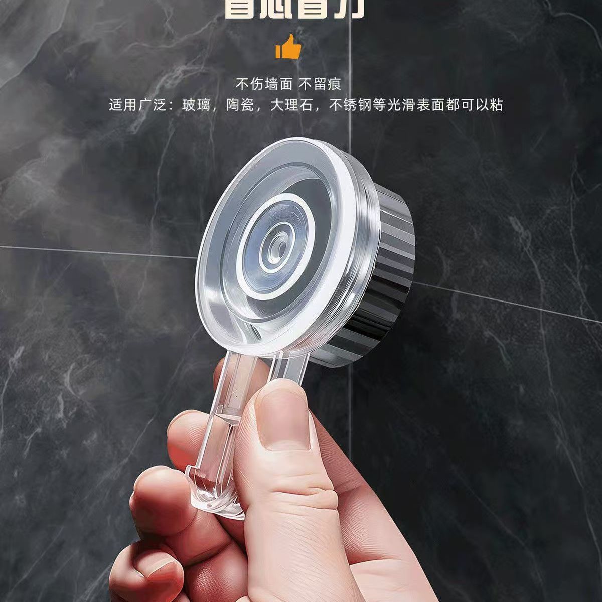 Estante tipo ventosa perforado lavado de manos lavado inodoro ventosa montado en la pared inodoro baño caja de almacenamiento de lujo ligero