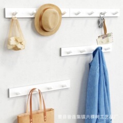 壁掛けラック壁掛け玄関ドアキー洋服ラック背景壁装飾白無垢材吊りラック