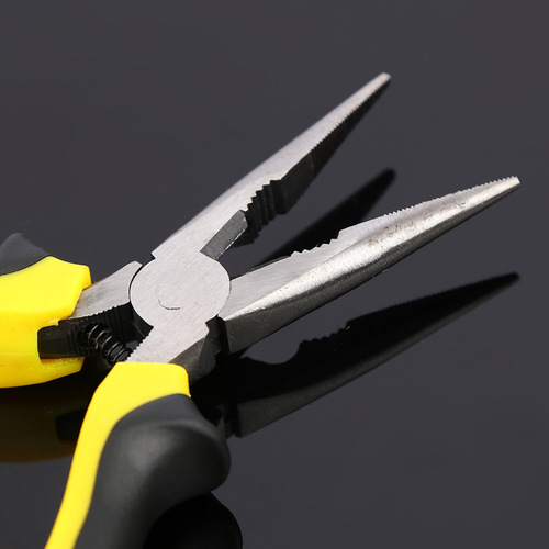 American six-point needle nose pliers 6-inch multi-purpose tool mini spring vise small tip