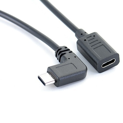USB Type-C to Type-C male to female elbow data extension cord USB 2.0 typec extension cord USB Type-C to Type-C male to female elbow data extension cord USB 2.0 typec extension cord