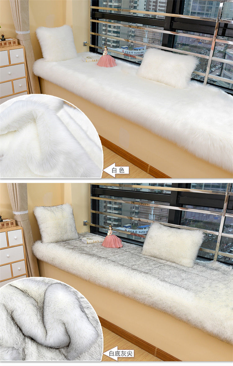 New Chinese-Style Large Red Chair Cushion, Faux Cashmere Door Mat, High-End Blue Carpet for Living Room Decoration and Grand Opening