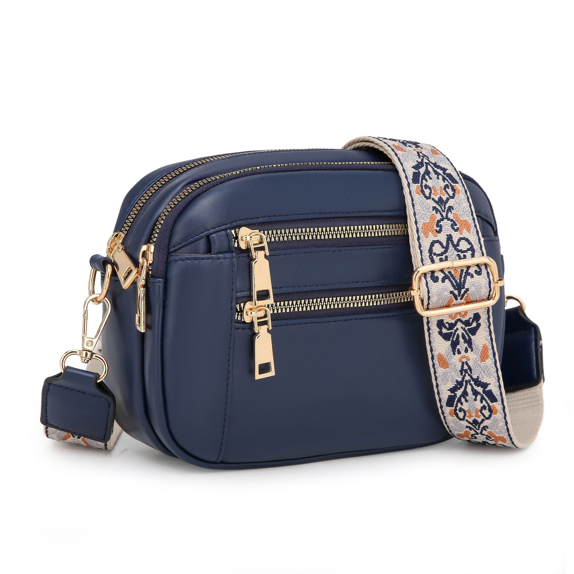 Bolso de hombro casual PU para mujer, nuevo en Amazon, simple, de alta calidad, gran capacidad, correa ancha, bandolera de moda image 11