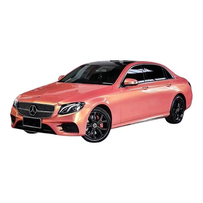 Auto Color Change Film — Wrap Flame Orange Iridescent Shine