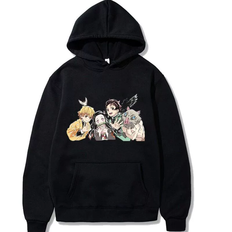 Свитер с капюшоном Demon Slayer Kimetsu no Yaiba мужской топ