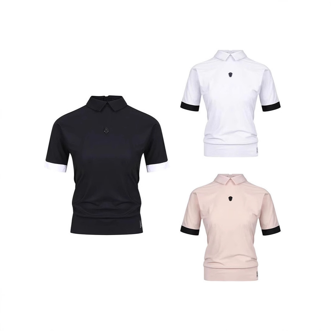 Cross-Border New Summer Men's Short-Sleeved Outdoor Lightweight Sweat-Absorbent Polo Shirt Quick-Drying Golf Sports Top Short-Sleeved