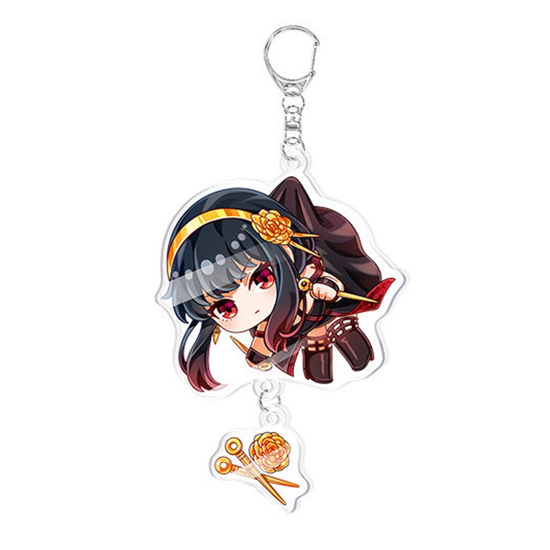 Porte-clés Acrylique Spy X Family - Figurines Anya, Yor, Loid, Décoratif Pour Sac Ou Clés, 6 Cm - 2