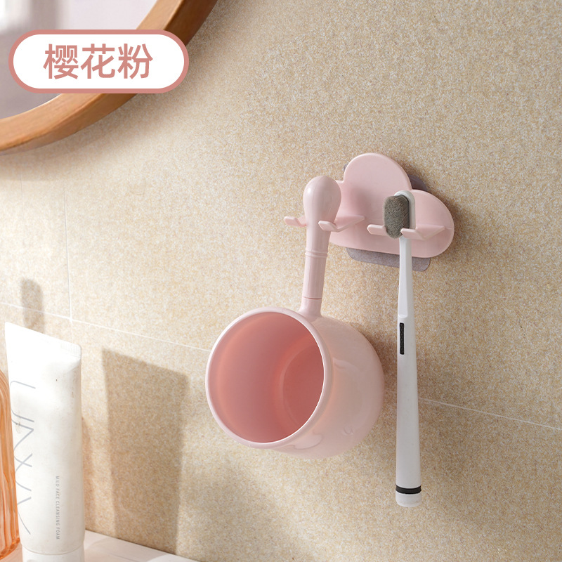 Creative Cloud Wash Cup Set New Wall Mounted Cepillo de dientes Cup Couple Grossed Anti-fall