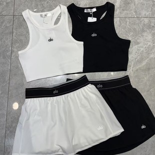 Alo Correct Version Quick-Drying Fake Two-Piece Tennis Running Sports Anti-Exposure Skirt Pants Suit