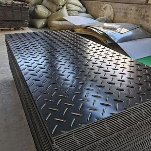 Polyethylene Road Base Plate Chemical Plant Anti-Corrosion, Wear-Resistant and Pressure-Resistant Construction Site Temporary High Load-Bearing Anti-Slip Pattern Plastic Plate