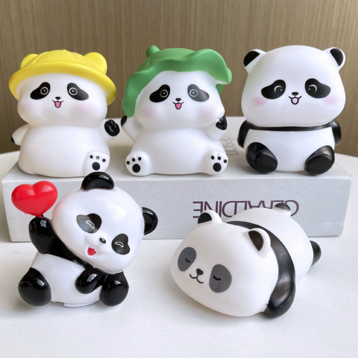 Ночник в виде панды, мультяшный светильник в виде животного, прикроватная мини-лампа для спальни, украшение для торта на день рождения, оптом