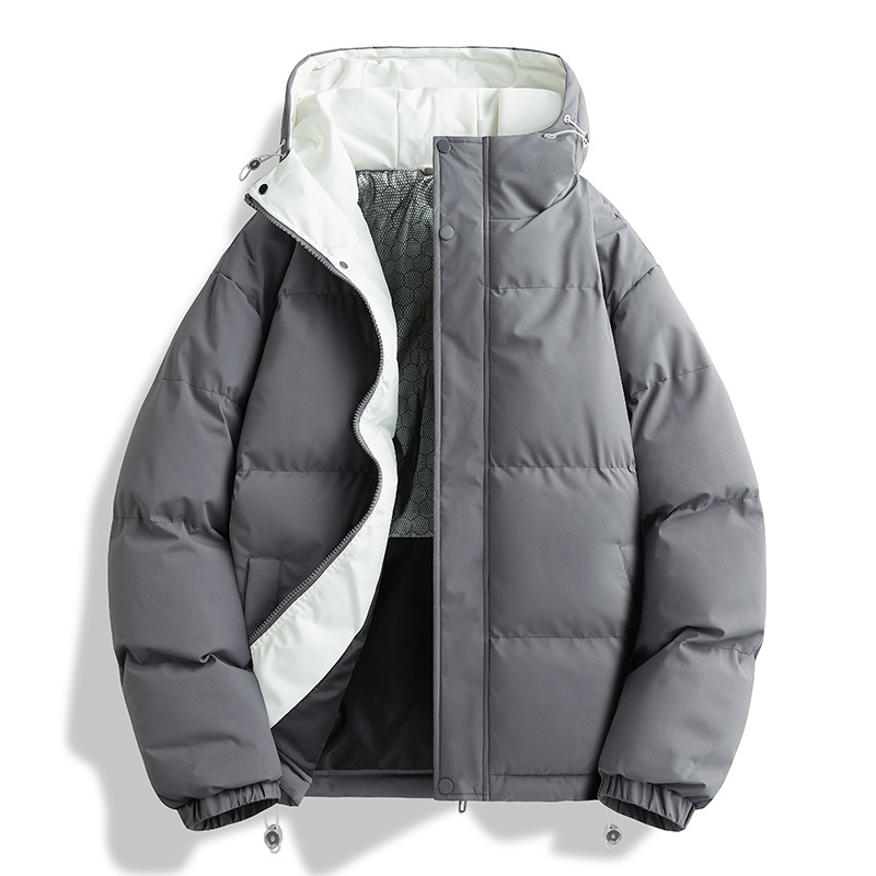 Trajes de algodón encapuchados transfronterizos para hombres invierno 2025 nueva chaqueta de algodón caliente gruesa para parejas abrigo de algodón plumón image 11