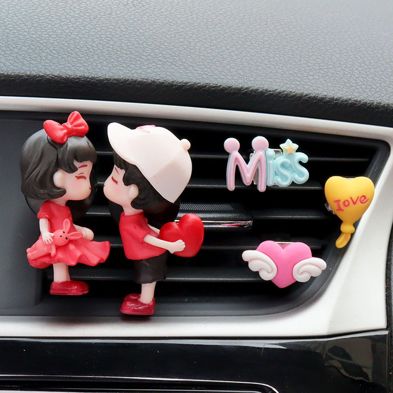 사랑 커플 공기 배출구 + 미스 + 사랑 + 날개 하트