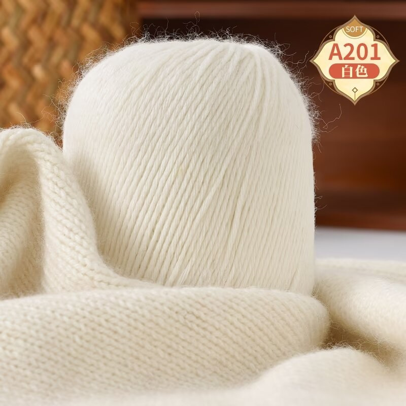 Wholesale 6 strands of cashmere hand-woven medium thick high branch cashmere thread soft non-binding knitted sweater waistcoat scarf cap thread