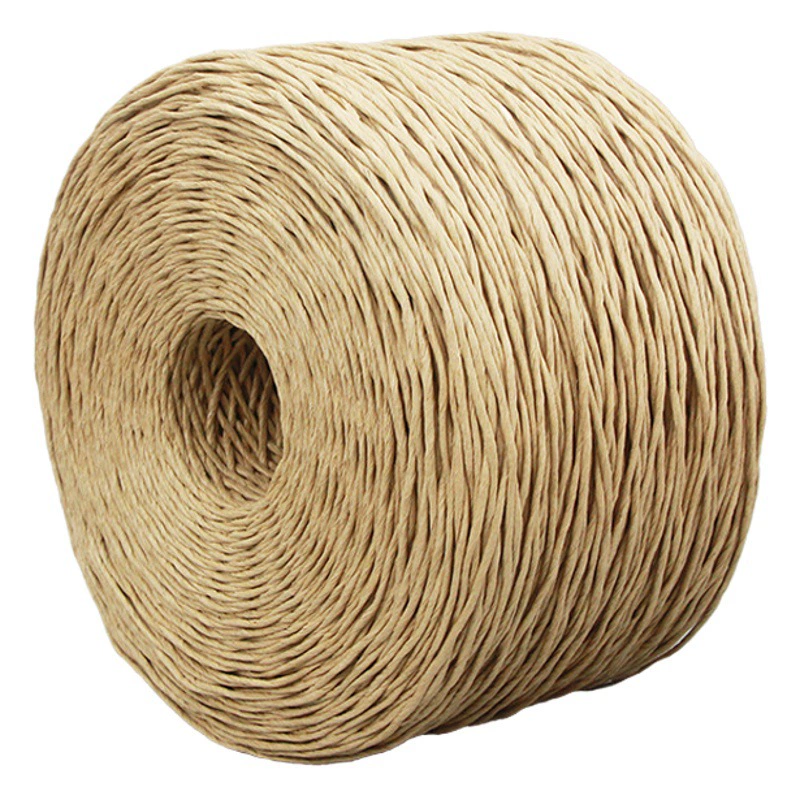 Веревка из крафт-бумаги Защита окружающей среды 1-2 мм белая крафт-бумага цветная бумага веревка в наличии пачка торт букет китайская медицина упаковка бумажная веревка