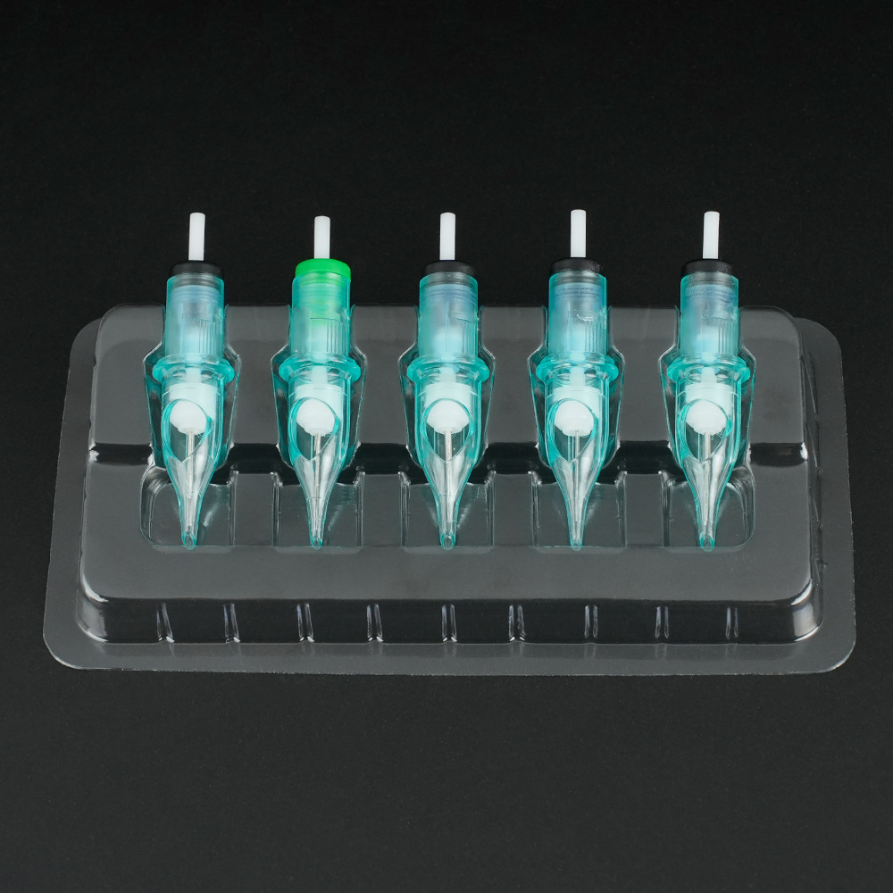 Longyiren equipo tatuaje desechable integrado aguja boca titular espina aguja boca cabeza colocación soporte un paquete de 50 piezas