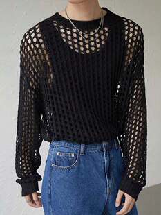 R 79672 Crochet Open Back Knit Cardigan ���h¶���U��ᘿ���