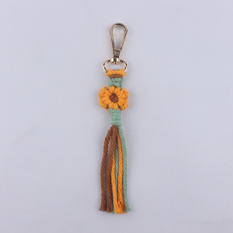 Classic Style Style Classic Style Flower Cloth Women's Keychain