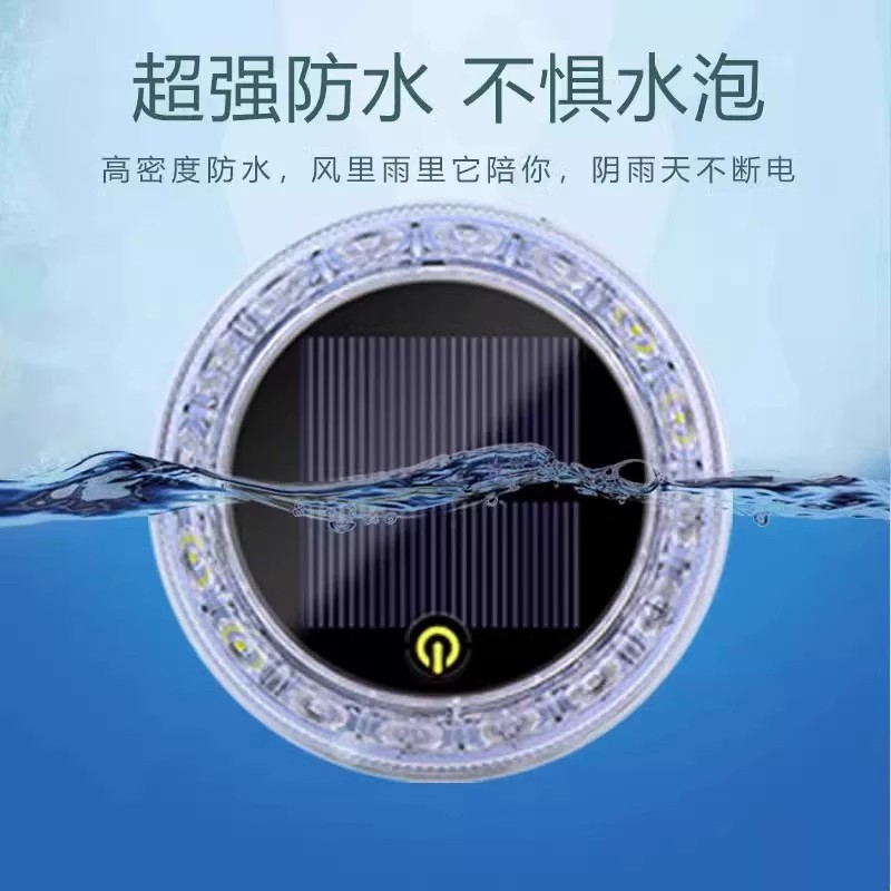 Car Anti-Rear Collision Solar Warning Strobe Light Truck Led Tail Light Wiring-Free Width Indicator Motorcycle Warning Strobe