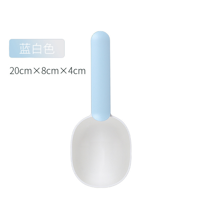 Cuchara original de comida para mascotas con clip de sellado color de contraste pala de comida para gatos cuchara de comida para perros cuchara de alimentación para mascotas suministros para gatos y perros al por mayor