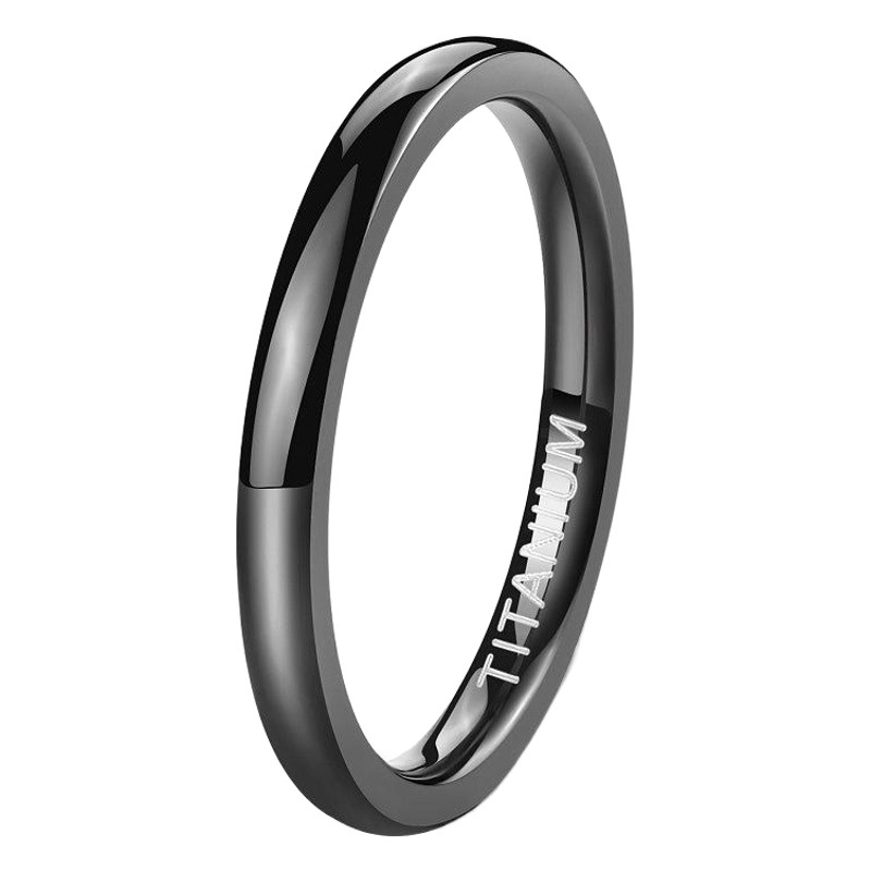 純チタンリング シンプルリング 5 シンプルな光環 ミニマリストスタイル 超小型指輪 純チタンリング 超軽量 真空メッキ