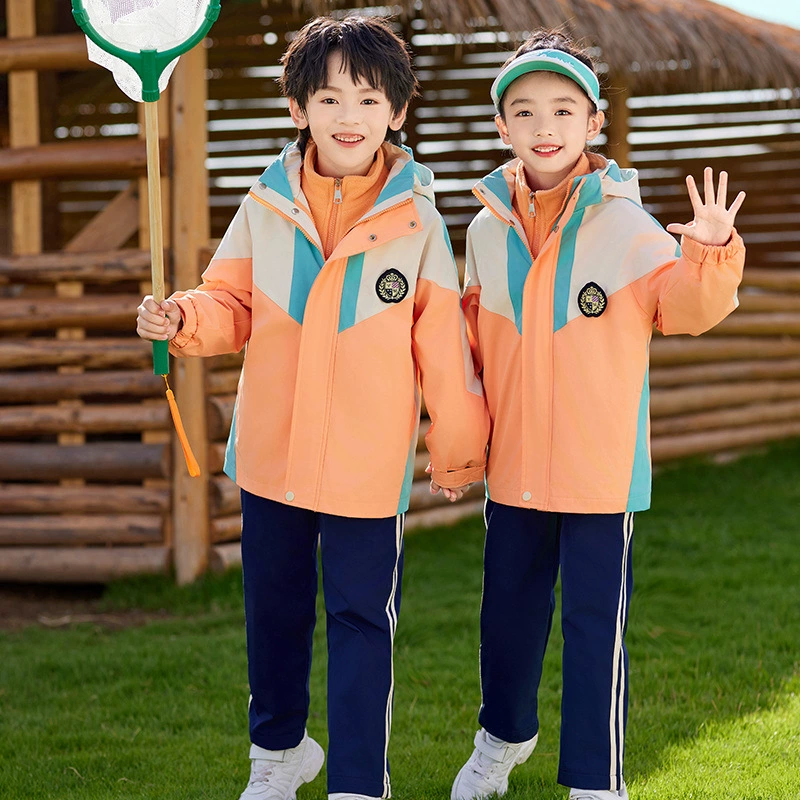 Садовая одежда для детского сада Осенняя и зимняя новая куртка из трех частей