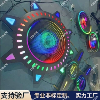 酒吧ktv金属模块深渊镜氛围灯箱过道包房装饰幻彩千层镜模块定制