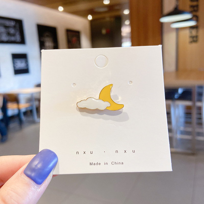 Personalidad de dibujos animados lindos pines de goteo de aceite de metal ropa bolsos accesorios insignia accesorios broches niñas