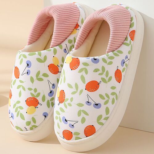 Confinement shoes postpartum plus velvet thickened soft-soled shoes spring and autumn autumn and winter thick-soled anti-slip slippers for pregnant women cute home
