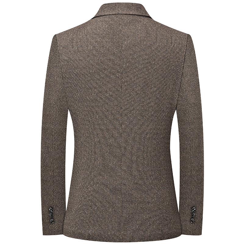 Chaqueta de traje de hombre, chaqueta de hombre, chaqueta de hombre delgada, traje casual, primavera y otoño, ropa de hombre de negocios, bala única, oeste