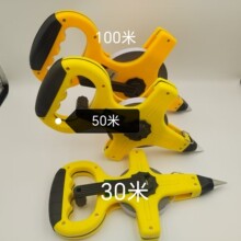 手提式30米50米100米建筑工程测量耐用手摇式钢卷尺工厂直销