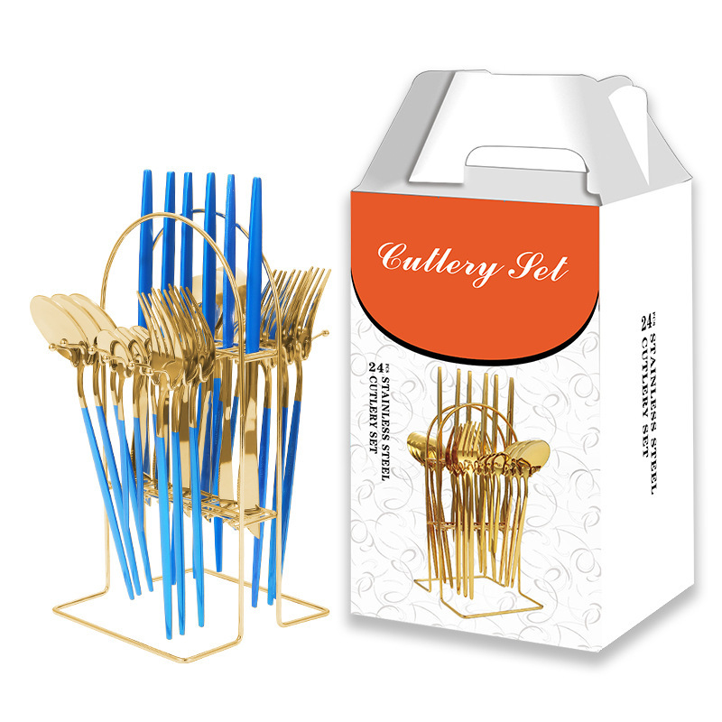 D타입 [행거] 골드+블루 24점 세트