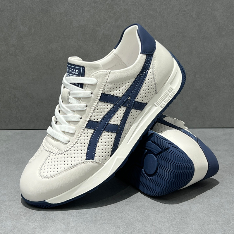 Summer Men's Shoes Breathable Thin German Training Shoes 2025 New Genuine Leather Hollow Forrest Gump Shoes Men's Mesh Sports Leisure Summer Men's Shoes Breathable Thin German Training Shoes 2025 New Genuine Leather Hollow Forrest Gump Shoes Men's Mesh Sports Leisure