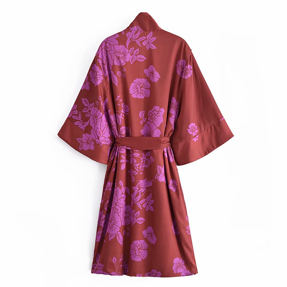 long printed kimono dress Nihaostyles wholesale clothing vendor NSAM75887