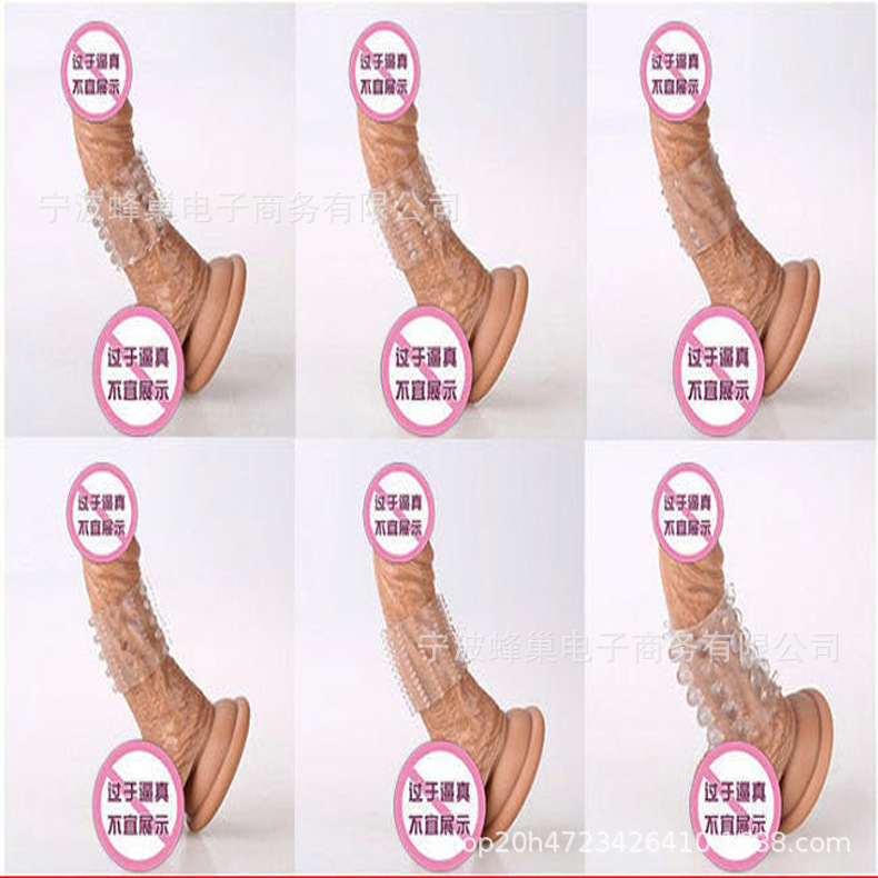 6-pieza anillo de bloqueo de esperma conjunto de dientes de lobo de los hombres suministros de pareja de sexo anillo de retraso de púas conjunto de cristal transparente Al Por Mayor