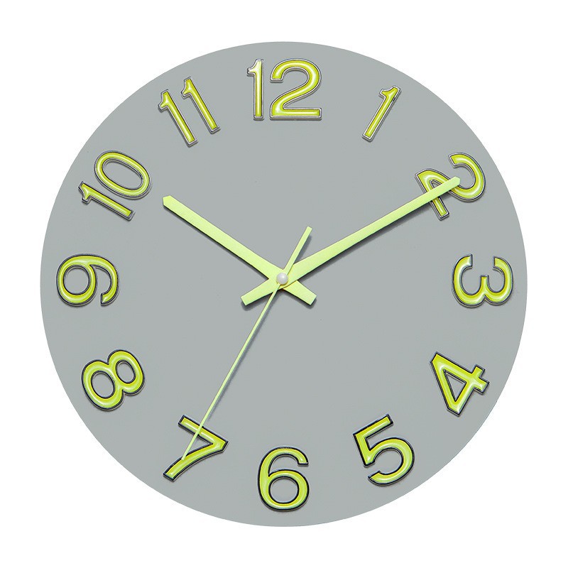 Venta de liquidación de reloj silencioso para sala/hogar (8-12 pulgadas), reloj de pared simple de moda sin perforación, venta al por mayor