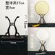 Round fan display stand-resin-black small size