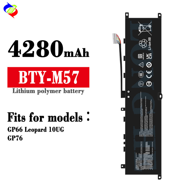 Suitable for Msi Bty-M57 Notebook Battery Gp66 Leopard 10Ug/Gp76 Factory Wholesale Export