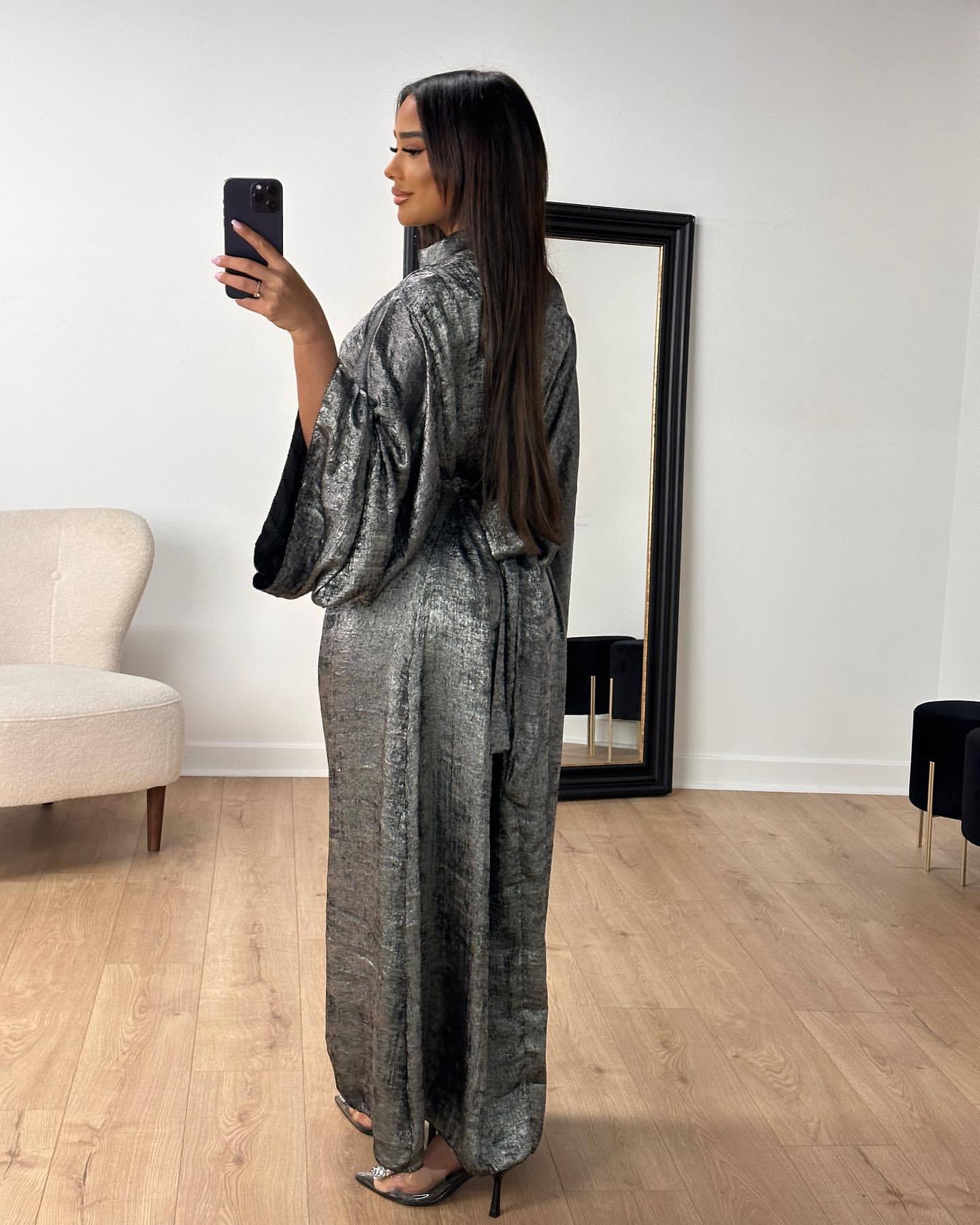 Women's Clothing fashion stitching Dubai Türkiye elegant dress _voghion.com