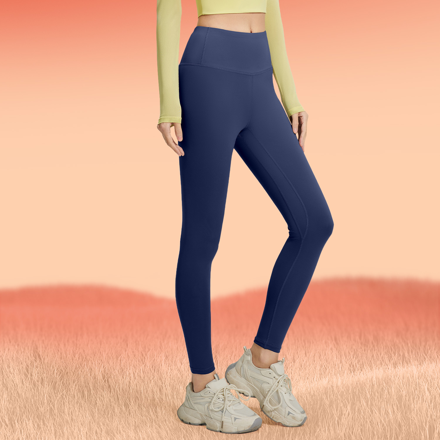 Juyitang invierno más pantalones de yoga engrosados de terciopelo, abdomen y caderas, a prueba de viento y cálidos, pantalones deportivos ajustados