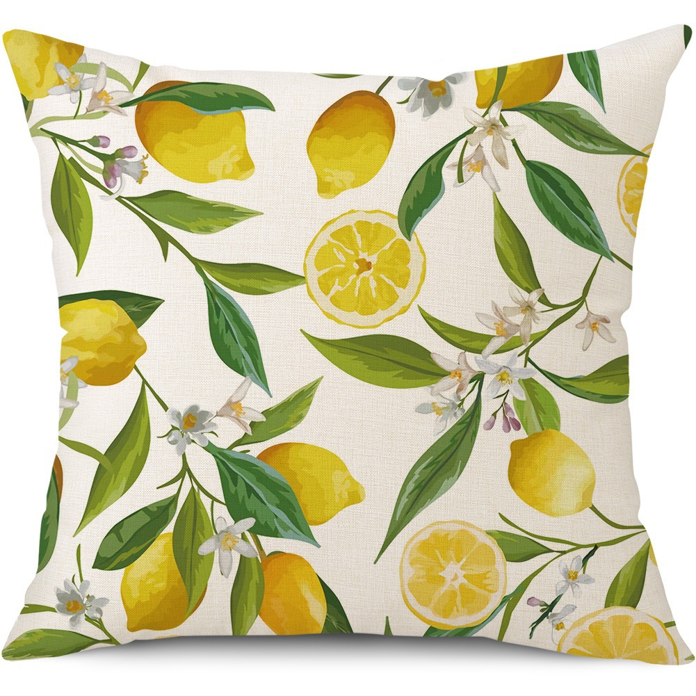 Amazon limón fresco serie de frutas almohada de oficina siesta almohada almohada de casa almohada de cubierta