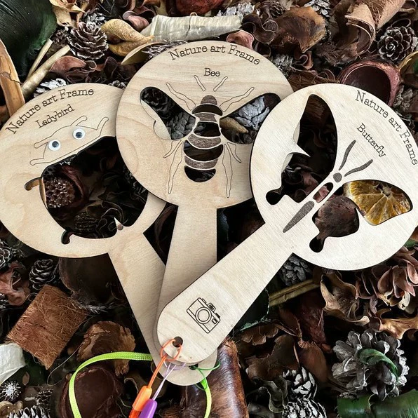 Новый продукт, трансграничный продукт, пчела, бабочка, натуральная художественная рамка, детские реквизиты для стимуляции воображения, деревянные поделки