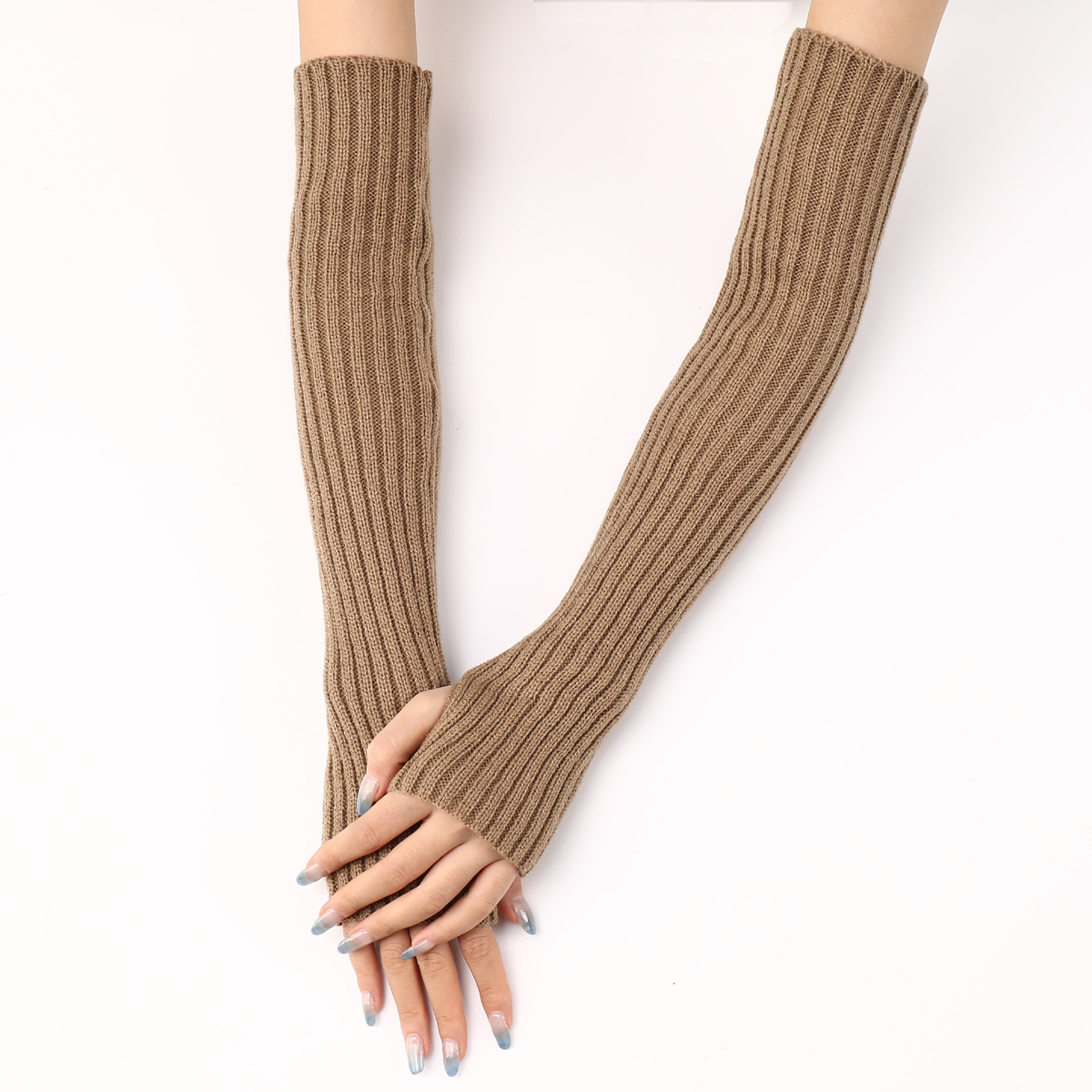 166g Weight Gloves, Arm Sleeves Classification Polyacrylonitrile Fiber Fabric Type 1 Pair Quantity Casual, Daily Occasion Stripe, Solid Color Pattern Unisex Gender Modern Style Style Unisex Modern Style Stripe Solid Color Gloves Arm Sleeves 4