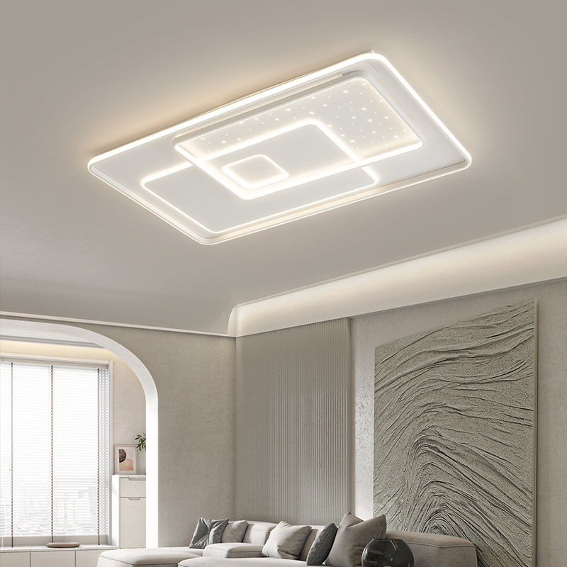 Paquete Zhongshan nueva lámpara iluminada lámpara de techo 2023 lámpara simple sala de estar lámpara de techo de Año Nuevo moderno dormitorio completo
