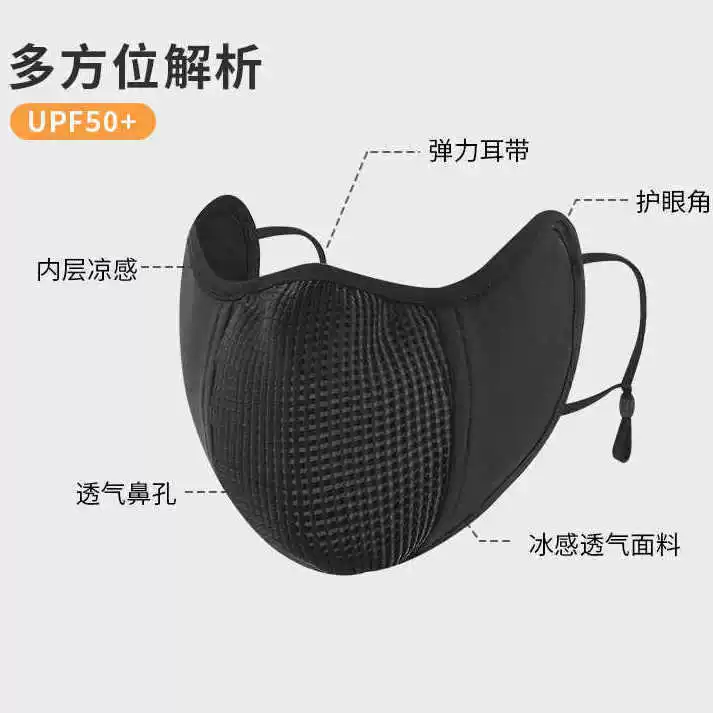 Летняя туристическая шелковистая дышащая медицинская маска для велоспорта, спортивного велосипеда, защита от солнца, для бега