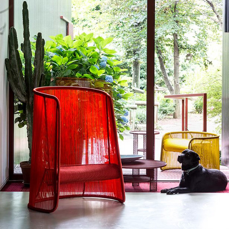 Wicker sofa, balcony small table and chairs, lounge chair for laid-back relaxation, artistic coffee table, garden-style outdoor patio furniture&mdash;perfect for single-person use.