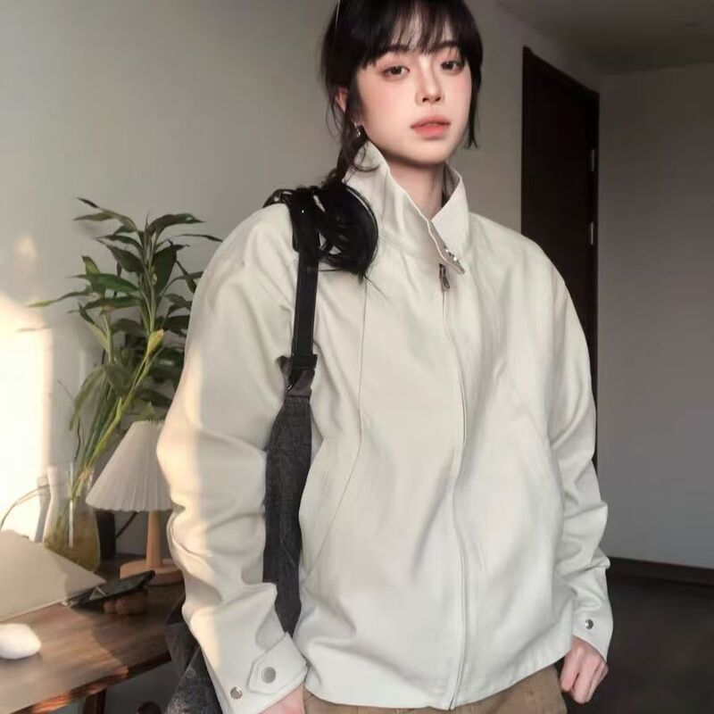 美式春秋哈灵顿夹克短款飞行员立领棒球服机车外套潮牌|undefined