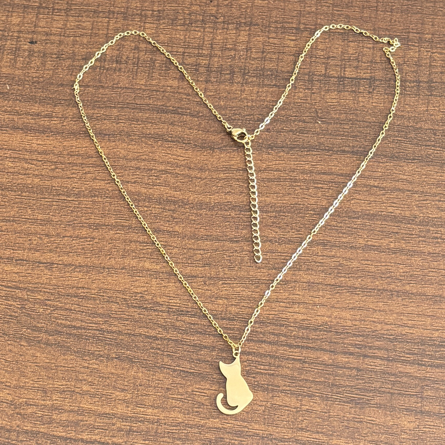 5g Weight PVD Coated Gold Plating Process Real Gold Plated Plating Material 304 Stainless Steel Pendant Material Pendant Necklace Classification 304 Stainless Steel Chain Material cable chain Chain Type 1 Piece Quantity Casual, Daily Occasion 304 Stainless Steel Material Cat, Butterfly Pattern Women's Gender Plating Design Sweet, Simple Style Style Gold, Silver Color Wholesale Jewelry Sweet Simple Style Cat Butterfly Airplane 304 Stainless Steel 18K Gold Plated Plating Pendant Necklace 21