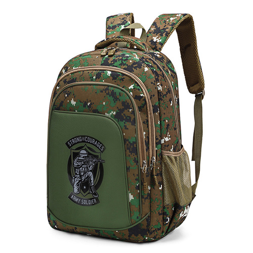 Backpack sports camouflage men's trendy Korean version portable travel backpack new large capacity fashionable outdoor mountaineering bag