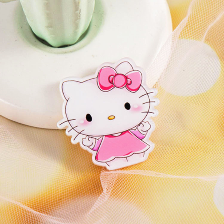 日韓ins風子猫かわいいアニメブローチ筆袋バッグストラップ創意アクリルバッジアクセサリー女|undefined
