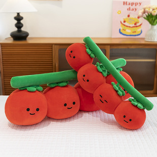 Creative Plant Tomato Doll Soft Pillow Fun Bedroom Decoration Plush Toy Early Education Cognitive Doll